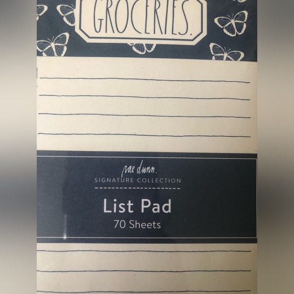 Rae Dunn GROCERIES List Pad 70 sheets - Picture 2 of 4